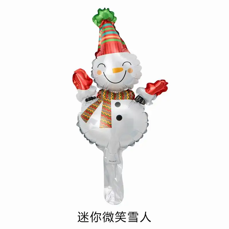 10pcs Mini Christmas Foil Air Balloons Bells Snowman Santa Claus Christmas Tree Decoration Party Supplies Globos Xmas Ornament - Цвет: 19