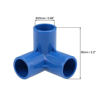 

UXCELL PVC Fittings Elbow PVC Furniture Elbow Fitting 7 Sizes Blue Tee Corner Fittings 90 Degree PVC Pipe Fitting Elbow 4 Sizes