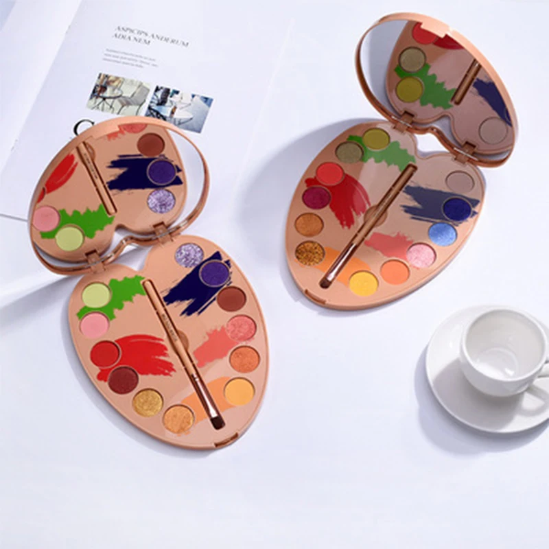 New Eyeshadow Pallete 12 Color Colorful Waterproof Makeup paint Pallete Lasting-Effect Eye Shadow