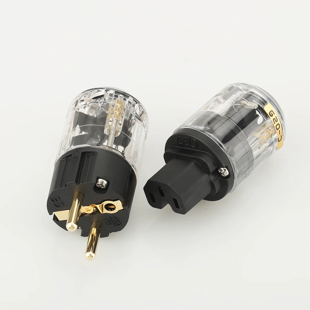 1 пара Hifi аудио P-029E C-029 EUR Schuko Кабель питания удлинитель