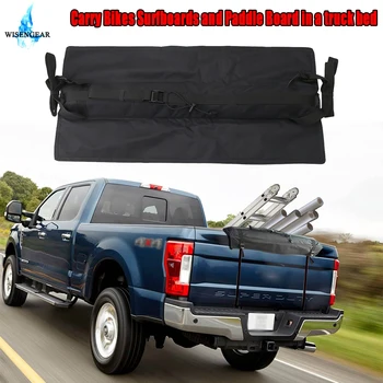 

Tailgate Rack Protector Pad With Straps For Ford F150 Dodge Rams Mid-Size Pickup Trucks MTB Road Bikes Tail Door Pad Cushion Mat