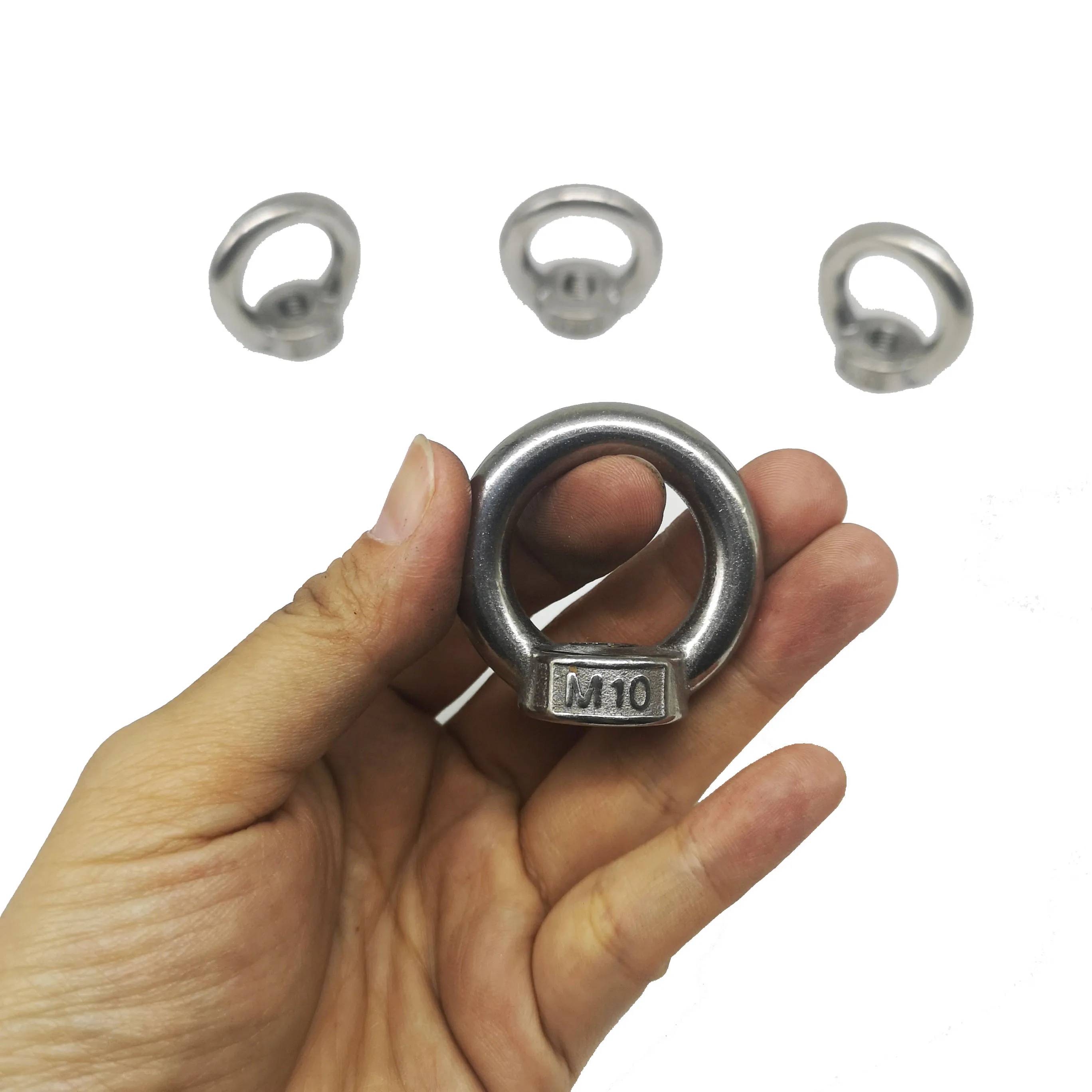 M10, 304  Stainless Steel Lifting Eye nut  for Cable Rope Lifting 10pcs lifting eye nuts screw ring eyebolt ring hooking nut screws 304 stainless steel lifting eye nut silver for nut fastener