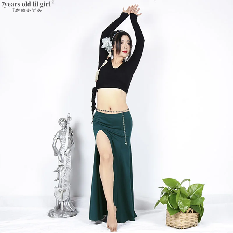 Топ для танца живота, модальный Топ для танца живота, одежда для йоги, этнический BKK01-05
