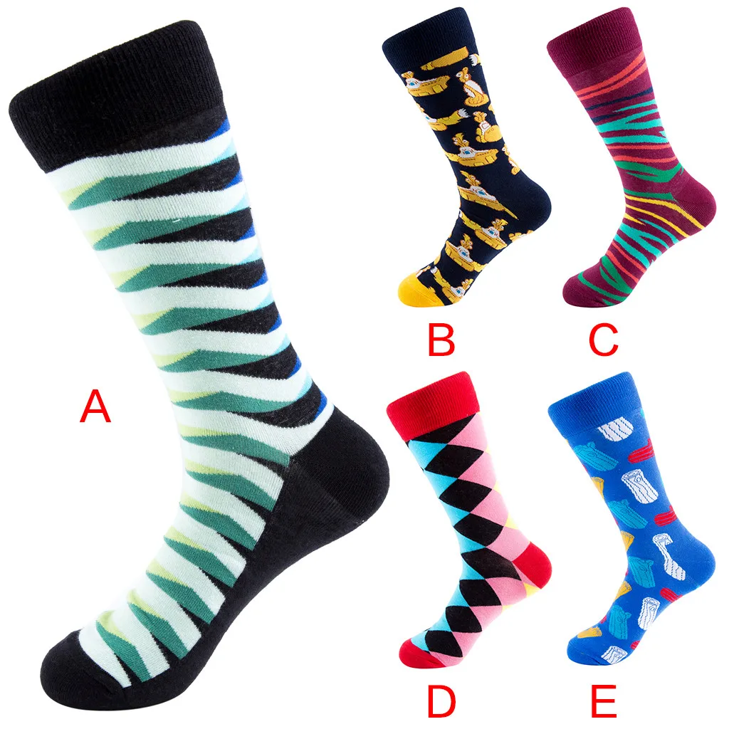 ORLVS счастливые носки унисекс осень зима длинные носки Мужская calcetines skarpetki meia calcetines hombre divertido хлопковые носки#4