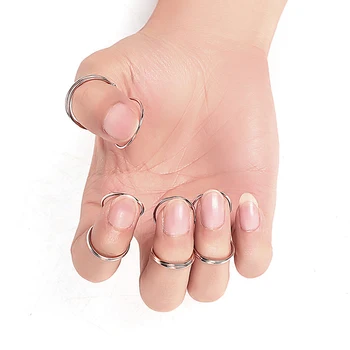 

Guitars High-quality Solid Color Versatile Durable Smooth Sturdy Metal Finger stall Pick Gold and Silver