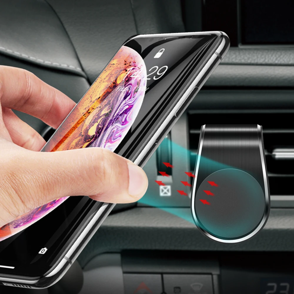 Магнитный автомобильный держатель для телефона с креплением на вентиляционное