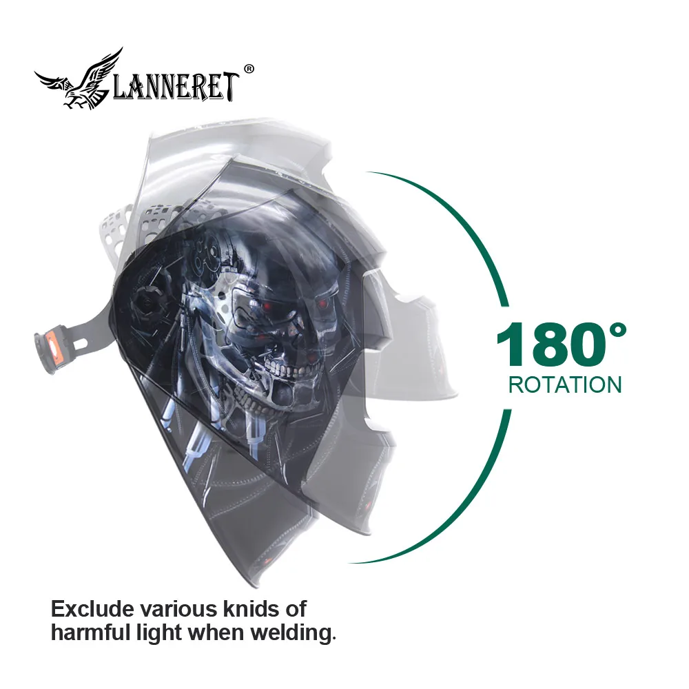 LANNERET MMA MIG TIG Welding Mask Welding Helmet Eagle for Welding Machine for Soldering Welder Cap for Welding