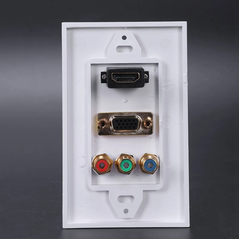 Hdmi Vga 3 Rca Композитная Панель три в одном интегрированная мультимедийная настенная панель разъем для аудио-видео настенная панель