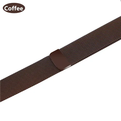 Coffee Ремешок для apple watch ремешок Миланская петля apple watch 5 4 3 ремешок 44 мм/40 мм iwatch ремешок 5 42 мм 38 мм pulseira ремешок для часов браслет - Цвет ремешка: Coffee