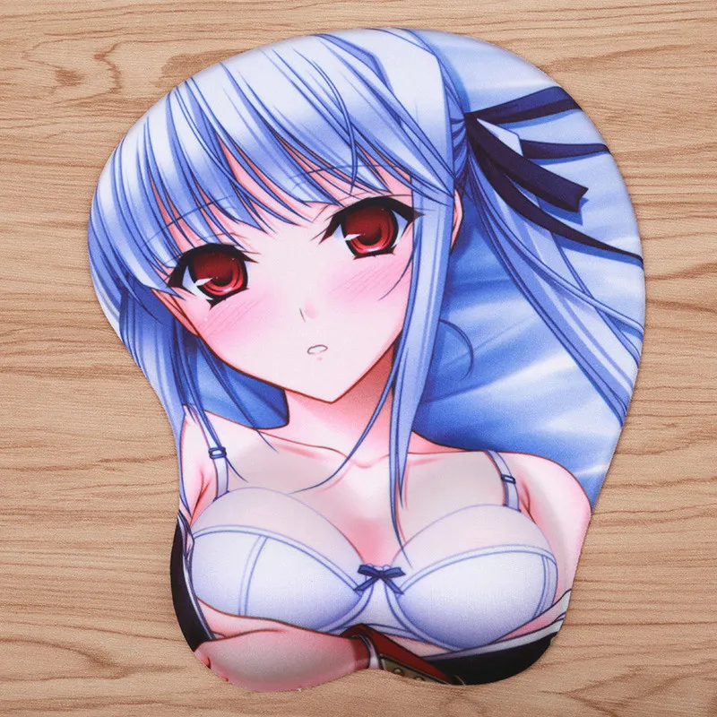 FFFAS 3D коврик для мыши для запястья удобный коврик эргономичный Oppai купальный костюм Богиня геймер Коврик для мыши для ноутбука ПК