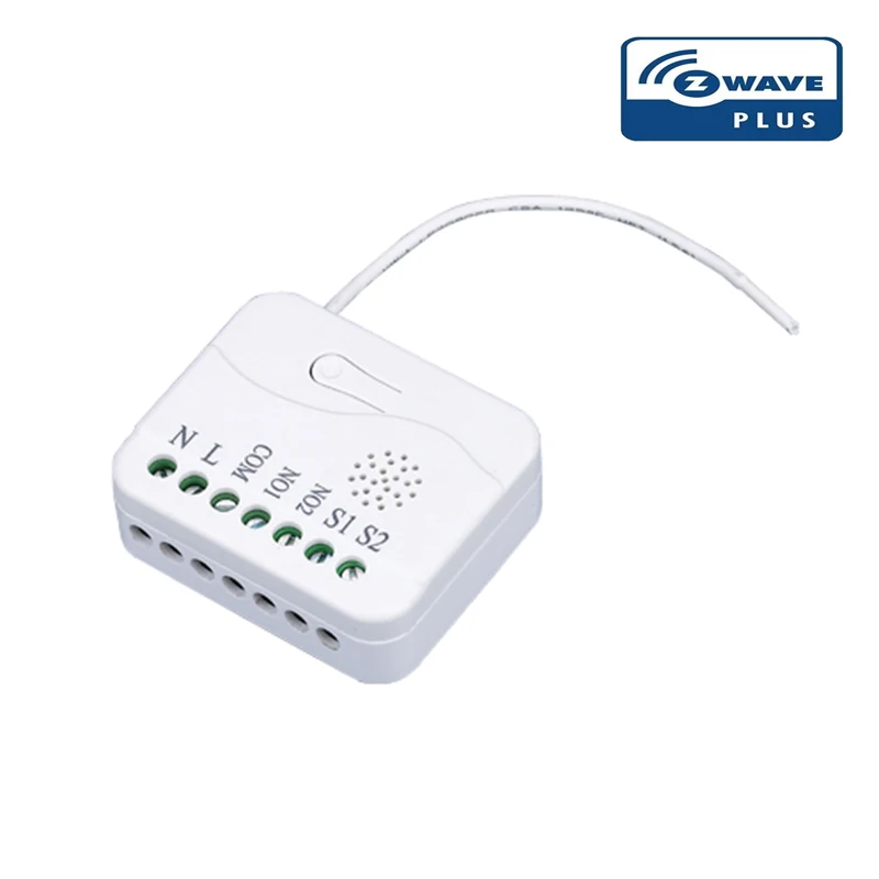 Módulo de enchufe z-wave Plus, interruptor de relé Dual de pared TKB home TZ74, módulo de interruptor de 2 canales
