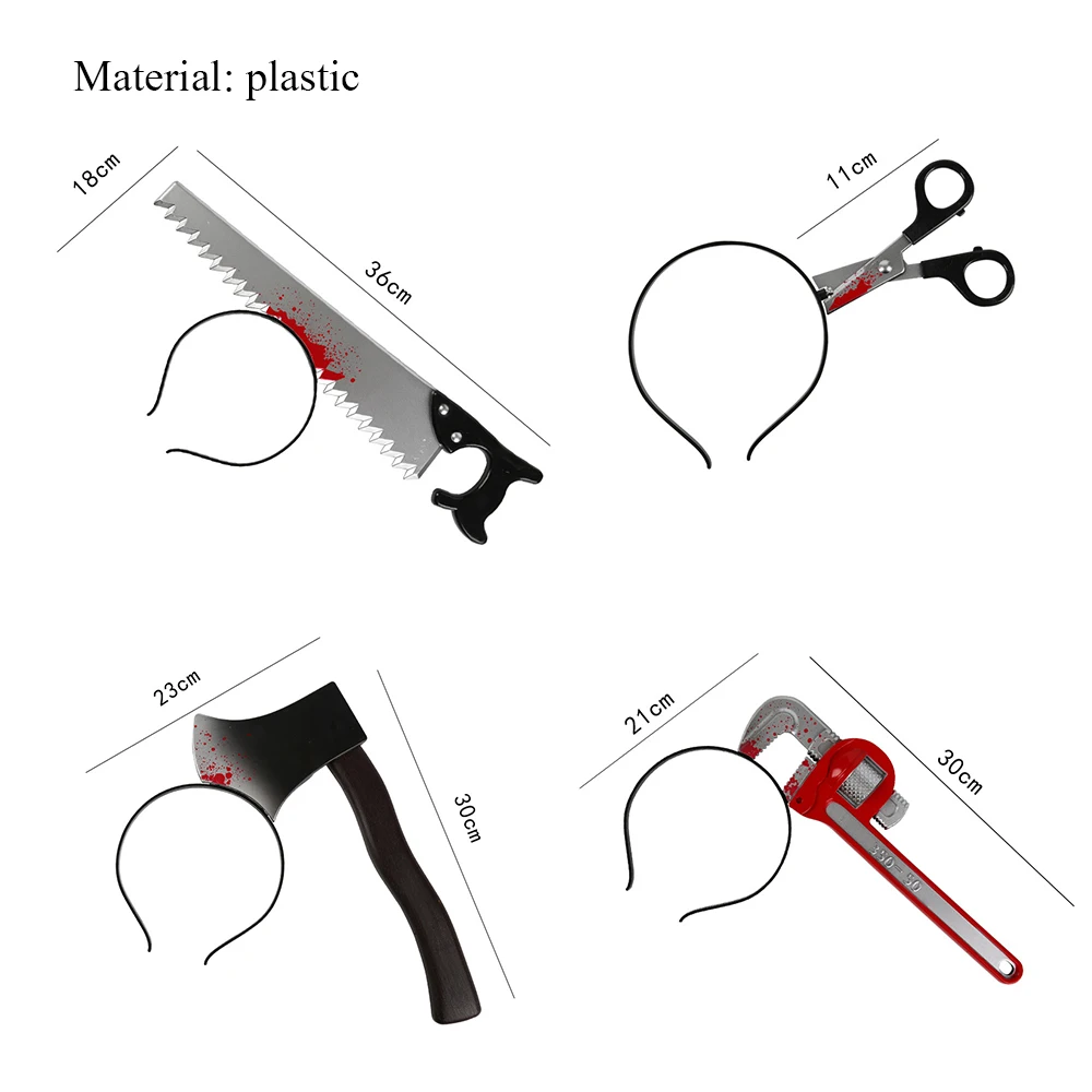 2020 пластмассовое искусственное оружие нож пила повязка на голову для Хэллоуина