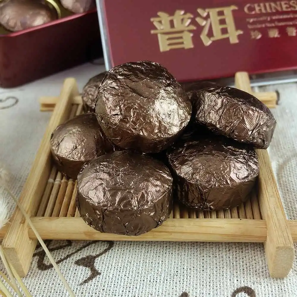 Лет клейкий рис спелый Мини Pu-erh, Pu-erh Shu Pu-erh Tuocha подарочная упаковка 75 г