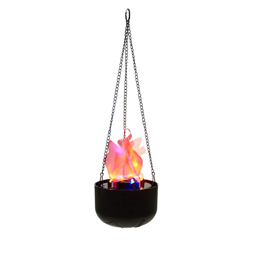 

Party Bonfire Led Fake Fire Hanging Burning Torch Handhold Photoelectric 4 In 1 Decoration Halloween Electronic Flame Lamp