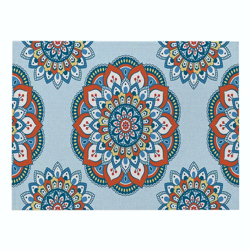 cotton and linen TTLIFE, геометрические узоры, отличительные салфетки, простые салфетки для стола, коврик для обеденного стола, чаши, подставки для напитков, кухонные аксессуары - Цвет: cotton and linen