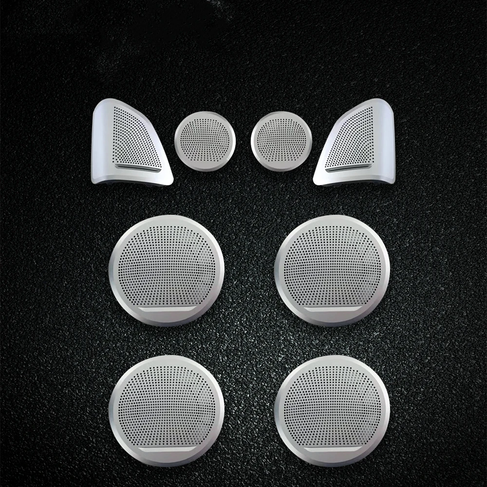 

Car speaker cover sticker For BMW F15 F16 X5 X6 series treble loudspeaker tweeter audio trumpet head protection lid decoration