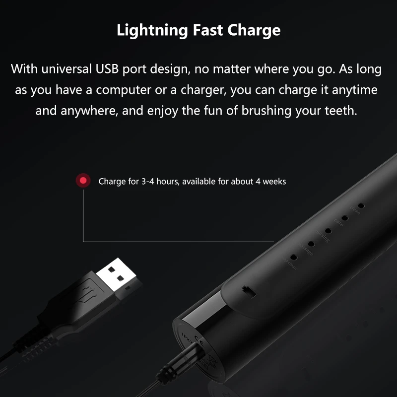 Autocure 2020 New Fashion Electric Toothbrush Adult Student Party Girl Rechargeable Automatic Ultrasonic Soft Hair Couple Suit Autocure 2020 New Fashion Electric Toothbrush Adult Student Party Girl Rechargeable Automatic Ultrasonic Soft Hair Couple Suit