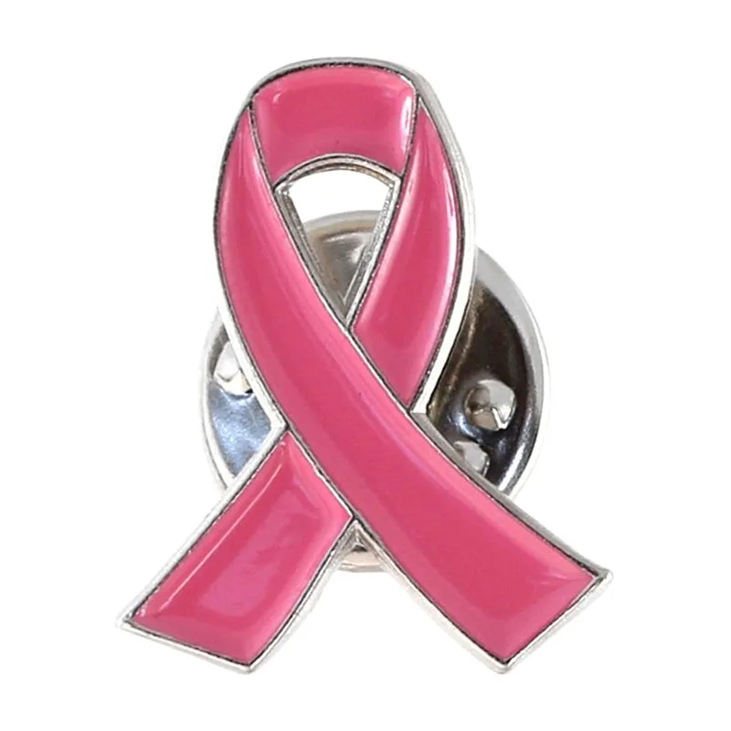 Pink Ribbon Pin, 20 Pcs Official Ribbon Brooches Breast Cancer Awareness Lapel Pins