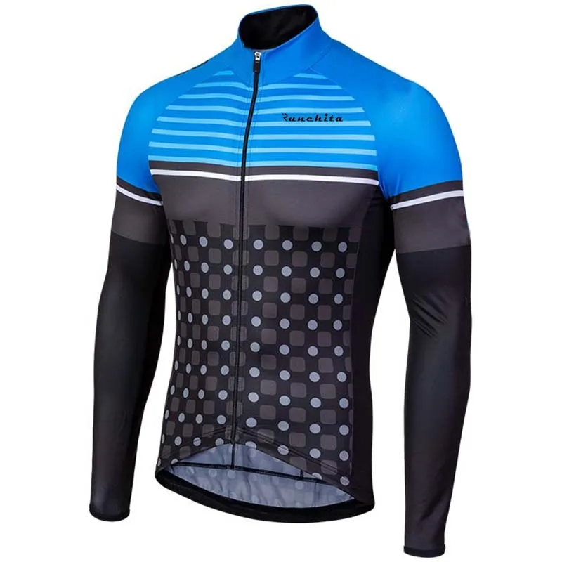 Jersey 02 Ciclismo invierno mallot RUNCHITA дышащая зимняя теплая шерстяная велосипедная Джерси MTB Мужская одежда для велоспорта с длинным рукавом - Цвет: Jersey 02