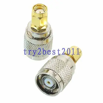 DHL/EMS 50 комплектов 1pce разъем адаптера RP-TNC jack pin to RP-SMA jack pin РЧ коаксиальный Прямой-C1