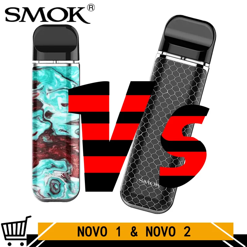 Smok Novo 2 VS Novo vape 800 мАч и 450 мАч батарея сетка 2 мл картридж Pod стартовый комплект 1.0ohm DC MTL электронная сигарета