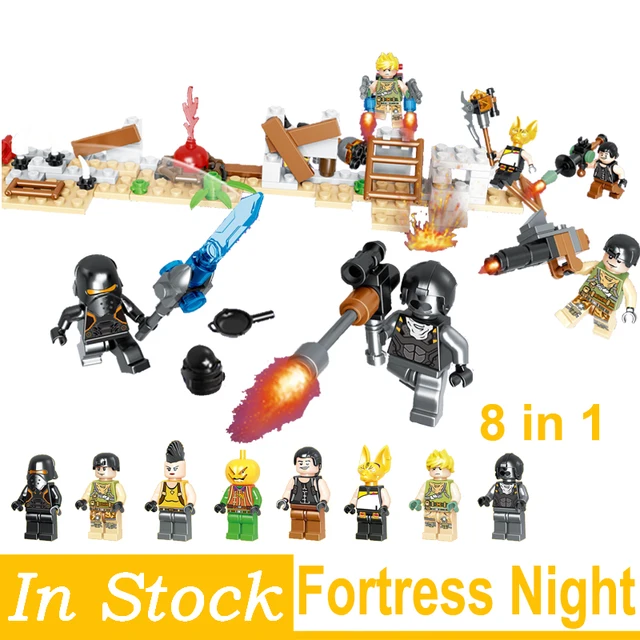 US $10.40 Fortnites Fortress Night Model 8 in 1 Building Blocks bricks Educational Toys Children Gifts Toys M