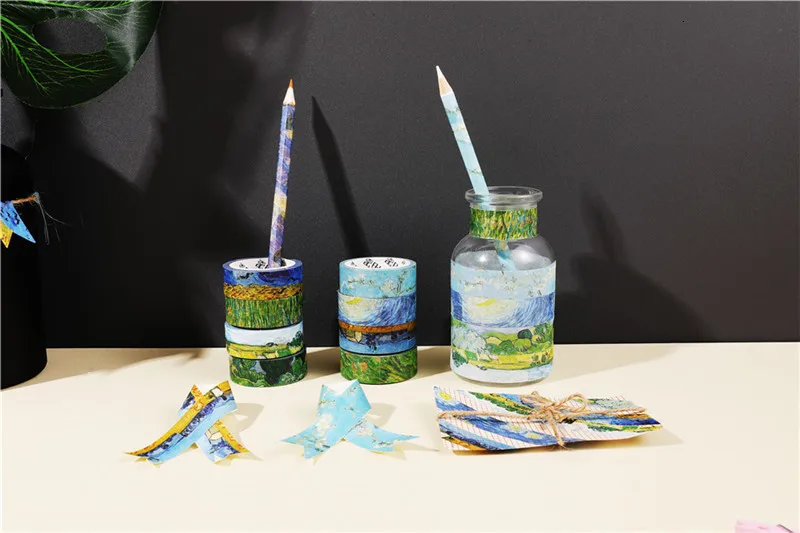 1 предмет 15 мм* 7 м красочная лента washi Kawaii малярный скотч Скрапбукинг наклейки для дневника, художественное украшение для стационарный принадлежности 02466