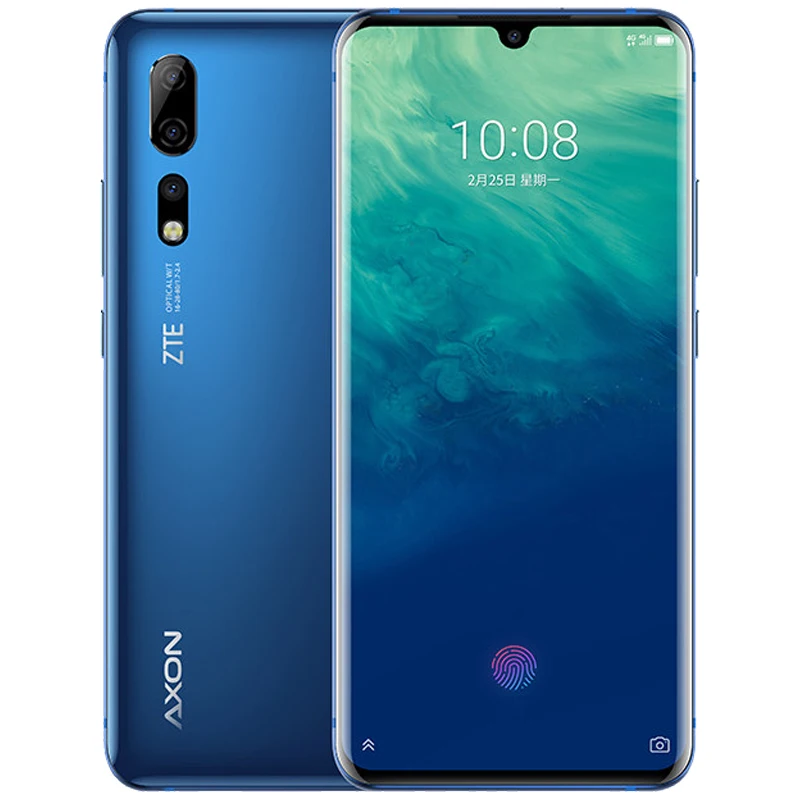 DHL Быстрая zte Axon 10 Pro 5G мобильный телефон Snapdragon 855 Android 9,1 6,4" 2340x1080 12 Гб ram 256 ГБ rom 48.0MP NFC