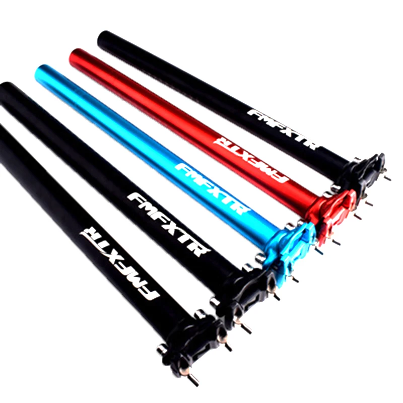 

MTB Bicycle Seatpost Extended Saddle Seat tube 27.2 30.9 31.6 * 400mm Double Nail Straight Saddle Pole Aluminum alloy Accessorie