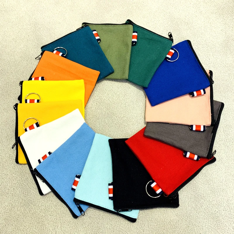 Coin Purse Storage-Bag Canvas-Bag Coin-Jewelry-Bag Sanitary-Napkin Zipper Household Ladies