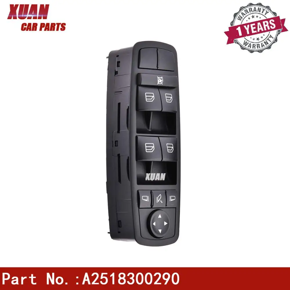 Сюань Мощность переключатель окна A251830029 для Mercedes-Benz GL320 GL350 GL450 GL550 ML320 ML350 ML450 ML500 ML63 R320 R350