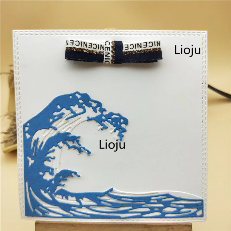 Серия wave Ocean металлические режущие штампы новинка 2019 для изготовления карт