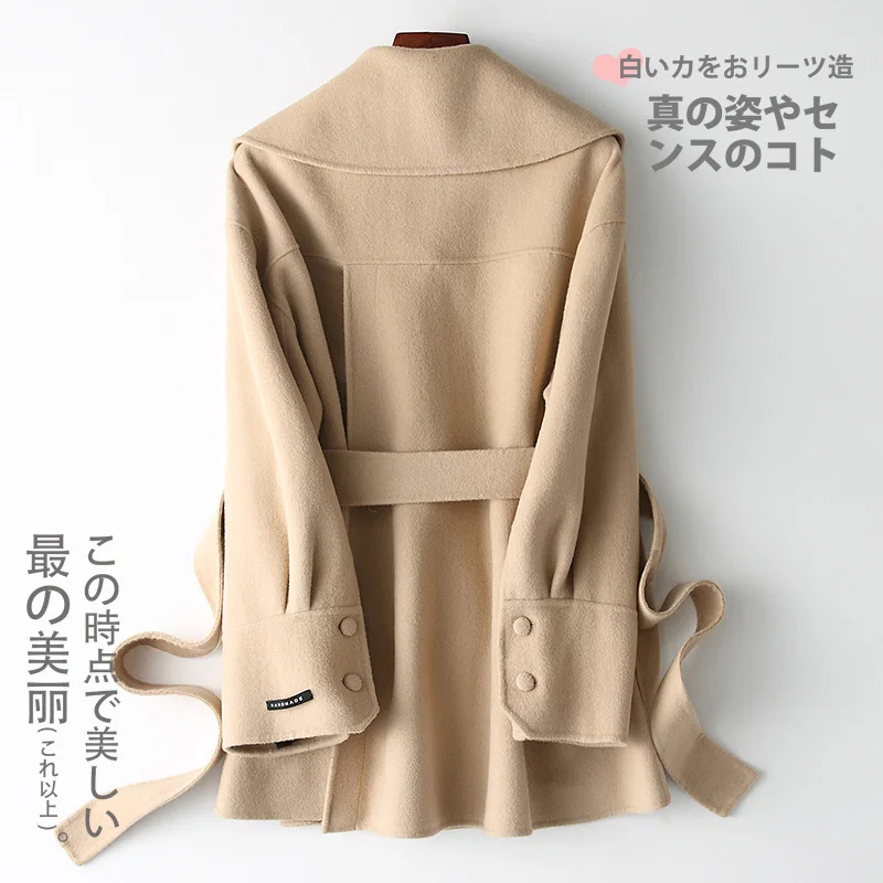

Wool Real Coat Female Jacket Winter Coat Women Double Side Woolen Coats and Jackets Women Korean Jacket Abrigo Mujer MY en s s