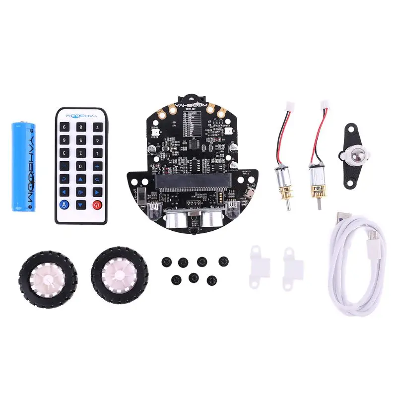 

1Set Micro:bit Graphical Programming Robot Mobile Platform Smart Car V4.0 Support Line Patrol Ambient Light Accessories