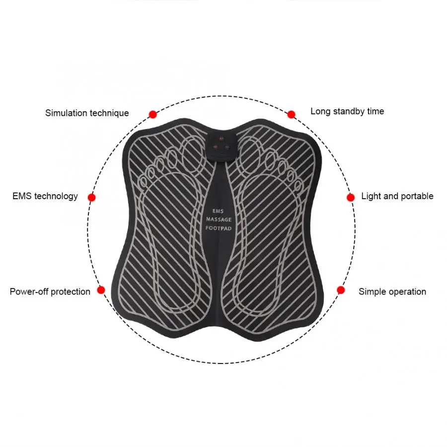 Портативная EMS умная подушка для массажа ног мышечная боль облегчение усталости