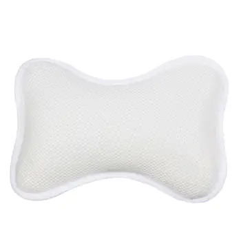 

Bath Pillow Jacuzzi Bath SPA Pillow With 2 Large Suction Cups Head Holder Nape Firmly Attaches To Bathtub Bathroom Supply New