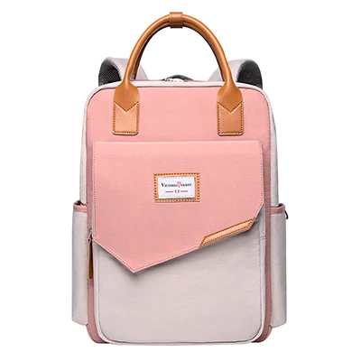 Pink Victoriatourist рюкзак, женский модный рюкзак, многослойный, универсальный, для путешествий, отдыха, работы, школы, 15,6 дюймов, для ноутбука - Цвет: Pink