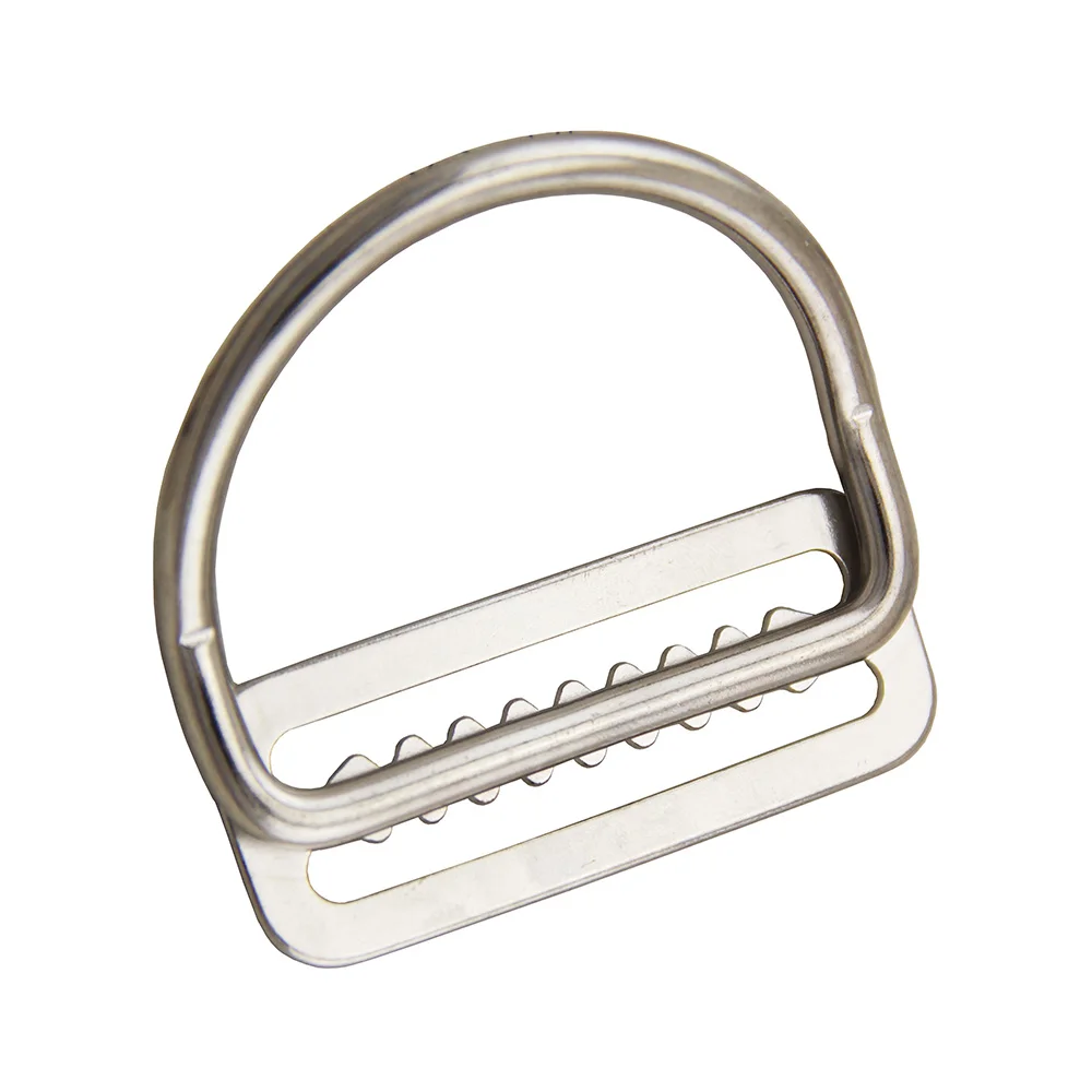 10 шт., новинка, хит 316, нержавеющая сталь, для подводного плавания, Webbing Keep Clip 2 '', d-образное кольцо, зажим для ремня, аксессуары BCD, водный спорт, бассейн, Intex - Цвет: Oblique D Ring 51mm