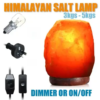 

3-5KG Night light Himalayan Crystal Rock Salt Lamp Air Purifier Night Light Natural Pink Crystal Available Night lamp with bulb
