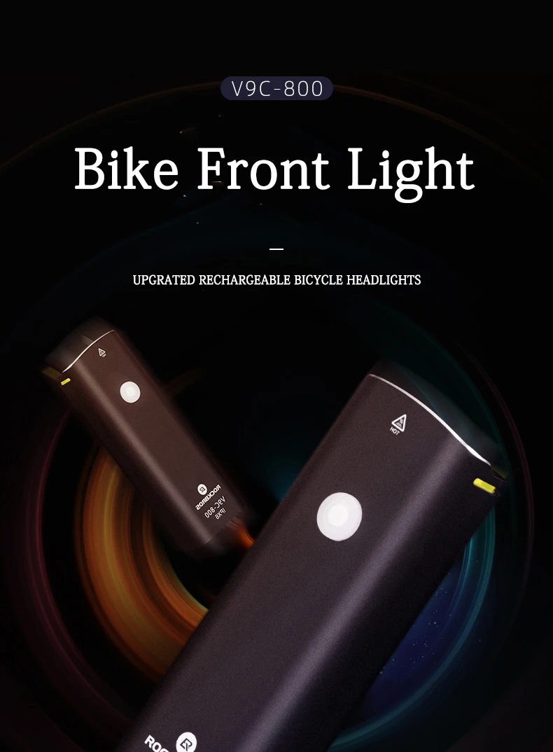 Flash Deal ROCKBROS Bike Light Headlight Bicycle Handlebar Front Lamp MTB Rode Cycling 400LM USB Rechargeable Flashlight Safety Tail Light 20