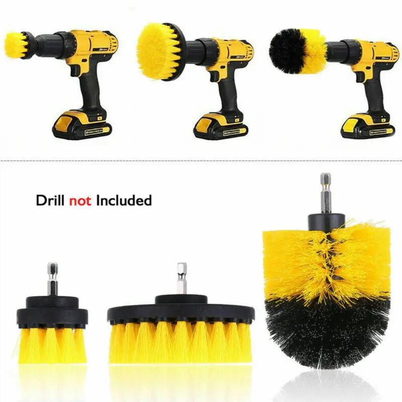 Набор щеток для электродрели комплект из 3 чистки беспроводной дрели|Чистящие