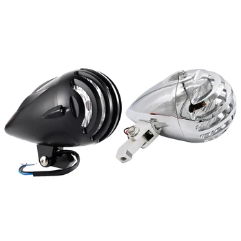 

Full Metal Fence Headlights 5-Inch Grille Headlights Retro Headlights Modified for Motorcycles Suitable for