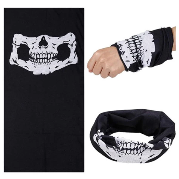 Dropship-2PCS крутая велосипедная Лыжная полумаска призрак шарф Многофункциональный грелка шеи COD
