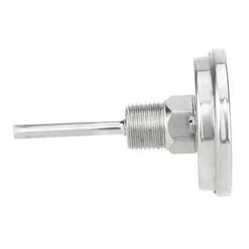 

Home Brewing Thermometer Stainless Steel Celsius Fahrenheit Water Distilling Temperature Gauge Bimetal 1/2'' NPT (2'' Stem)