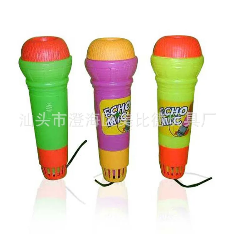 

Children Creative Toy Microphone Unnecessary Battery Echo Microphone Four Colors Fine Echo Tube And Black Line 24 Cm
