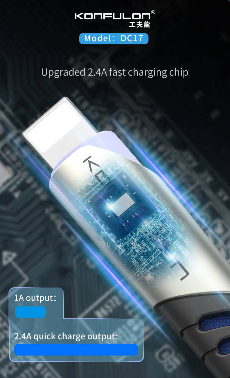 Быстрая зарядка USB кабель для передачи данных для iPhone 11 Pro Xs Max Xr X 8 7 6 6s 2.4A USB кабель для iPad Быстрая зарядка кабель для передачи данных DC17