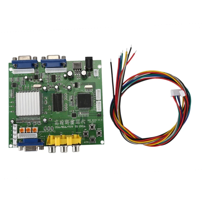 GBS8220 Arcade Game CGA/YUV/EGA/RGB Signal to VGA HD Video Converter Board(Dual Output
