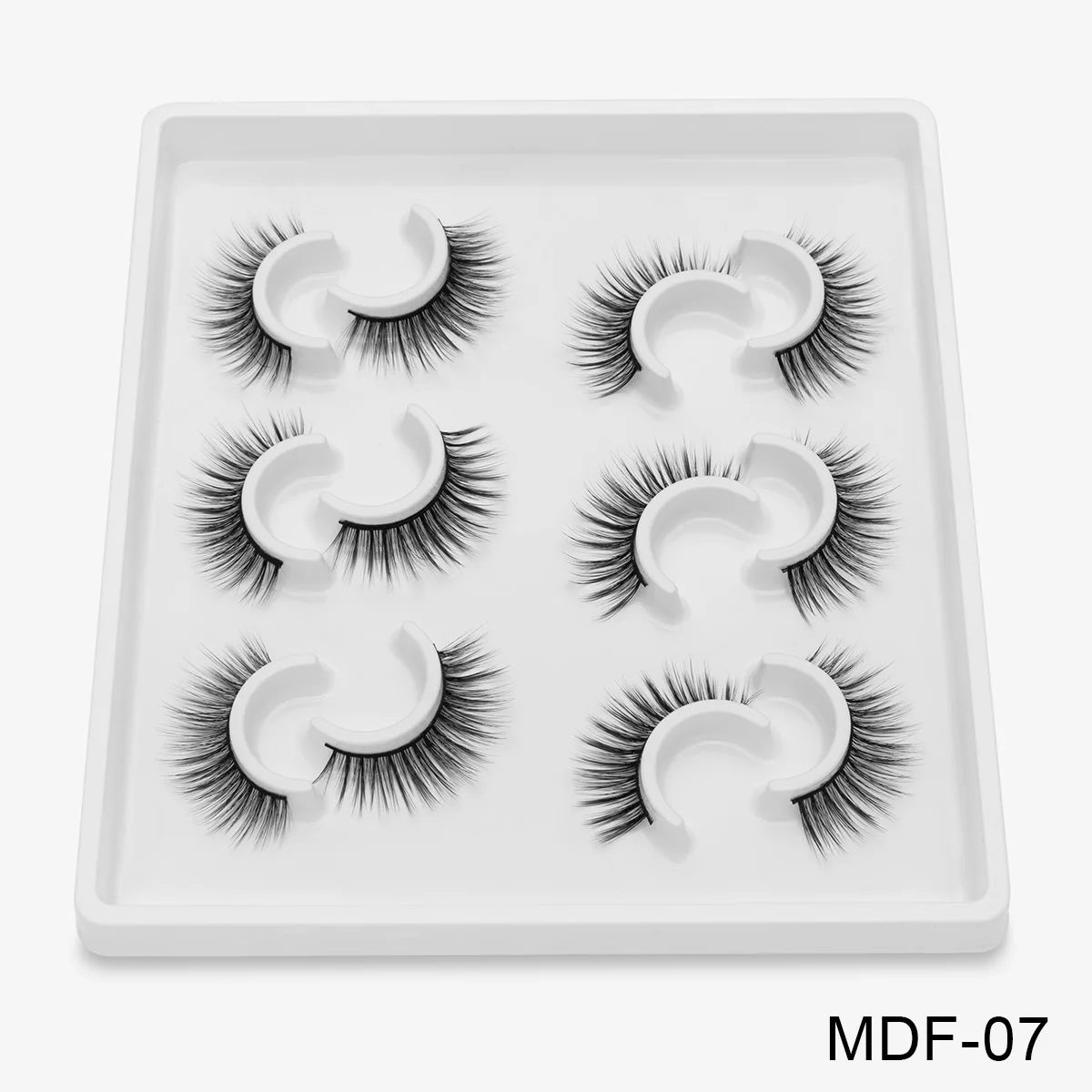 MDF-07 SEXYSHEEP 6 пар 3D норковые ресницы натуральные накладные ресницы драматический объем поддельные ресницы макияж ресницы для наращивания шелковые ресницы - Цвет: MDF-07