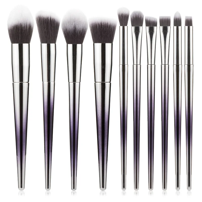 

Foundation Powder Blush Eyeshadow Concealer Lip Eye Makeup Brush 10 Pcs Profession Makeup Brushes Set Cosmetics Beauty Tools