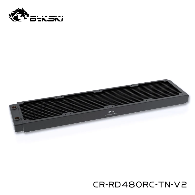 

Bykski Black Water Cooling 480mm Copper Radiator,About 30mm Thickness ,Better For 12cm ,25mm Thick Fan,CR-RD480RC-TN-V2